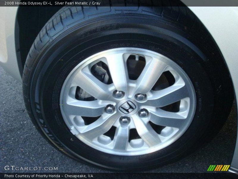 Silver Pearl Metallic / Gray 2008 Honda Odyssey EX-L