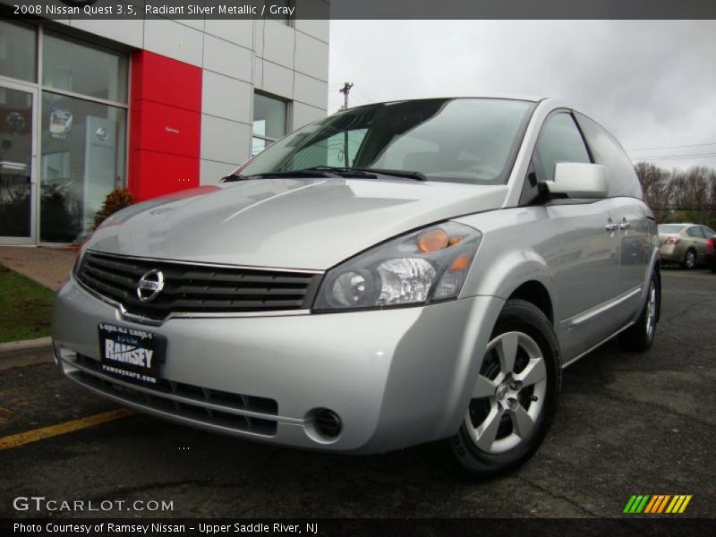 Radiant Silver Metallic / Gray 2008 Nissan Quest 3.5