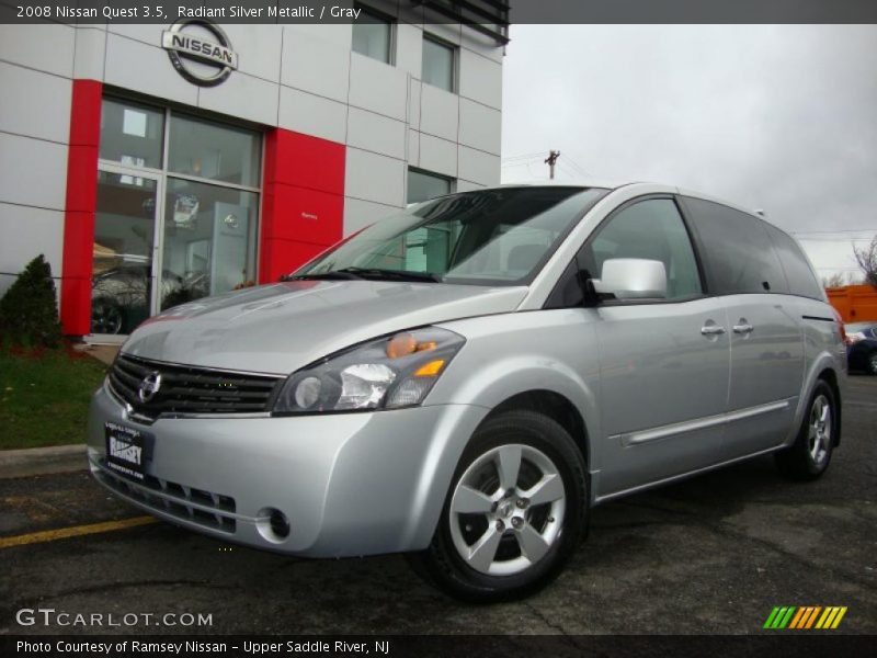 Radiant Silver Metallic / Gray 2008 Nissan Quest 3.5