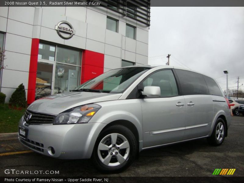 Radiant Silver Metallic / Gray 2008 Nissan Quest 3.5