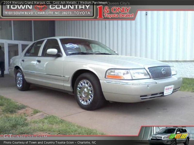 Gold Ash Metallic / Medium Parchment 2004 Mercury Grand Marquis GS