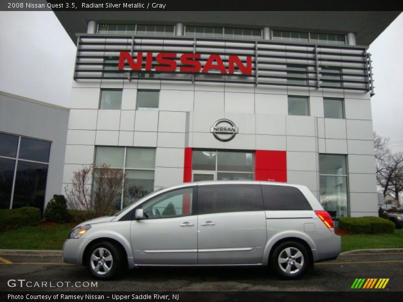Radiant Silver Metallic / Gray 2008 Nissan Quest 3.5