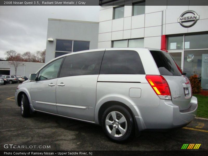 Radiant Silver Metallic / Gray 2008 Nissan Quest 3.5