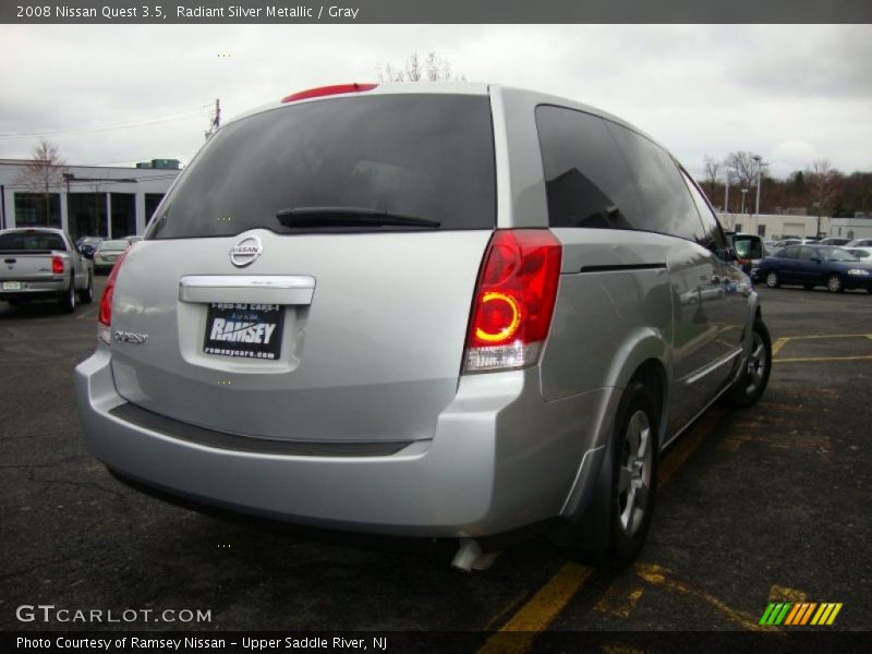 Radiant Silver Metallic / Gray 2008 Nissan Quest 3.5