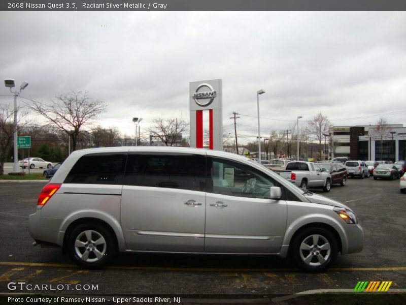 Radiant Silver Metallic / Gray 2008 Nissan Quest 3.5