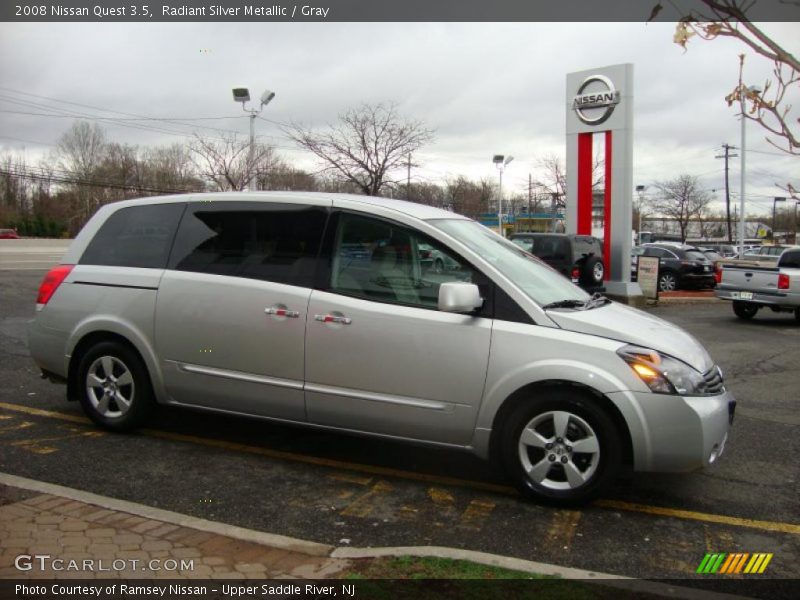 Radiant Silver Metallic / Gray 2008 Nissan Quest 3.5