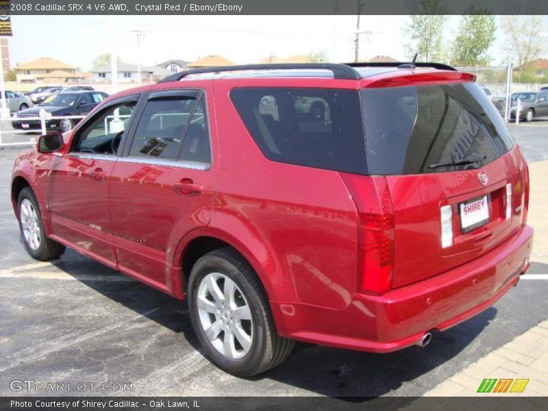 Crystal Red / Ebony/Ebony 2008 Cadillac SRX 4 V6 AWD