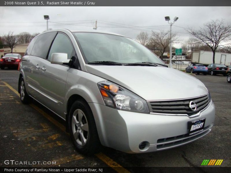 Radiant Silver Metallic / Gray 2008 Nissan Quest 3.5