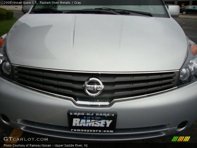 Radiant Silver Metallic / Gray 2008 Nissan Quest 3.5