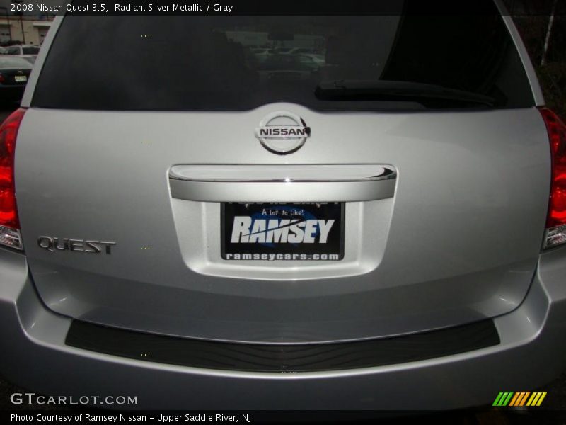 Radiant Silver Metallic / Gray 2008 Nissan Quest 3.5