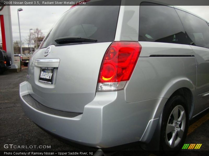 Radiant Silver Metallic / Gray 2008 Nissan Quest 3.5