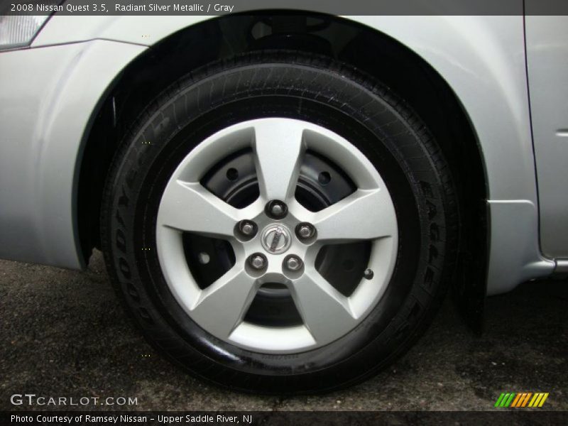 Radiant Silver Metallic / Gray 2008 Nissan Quest 3.5