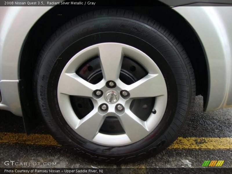 Radiant Silver Metallic / Gray 2008 Nissan Quest 3.5