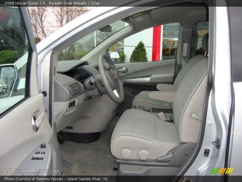 Radiant Silver Metallic / Gray 2008 Nissan Quest 3.5