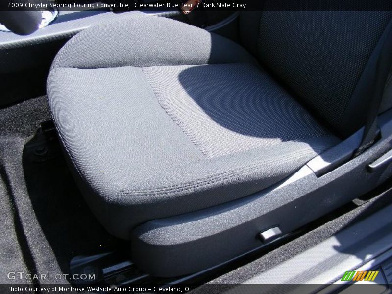 Clearwater Blue Pearl / Dark Slate Gray 2009 Chrysler Sebring Touring Convertible