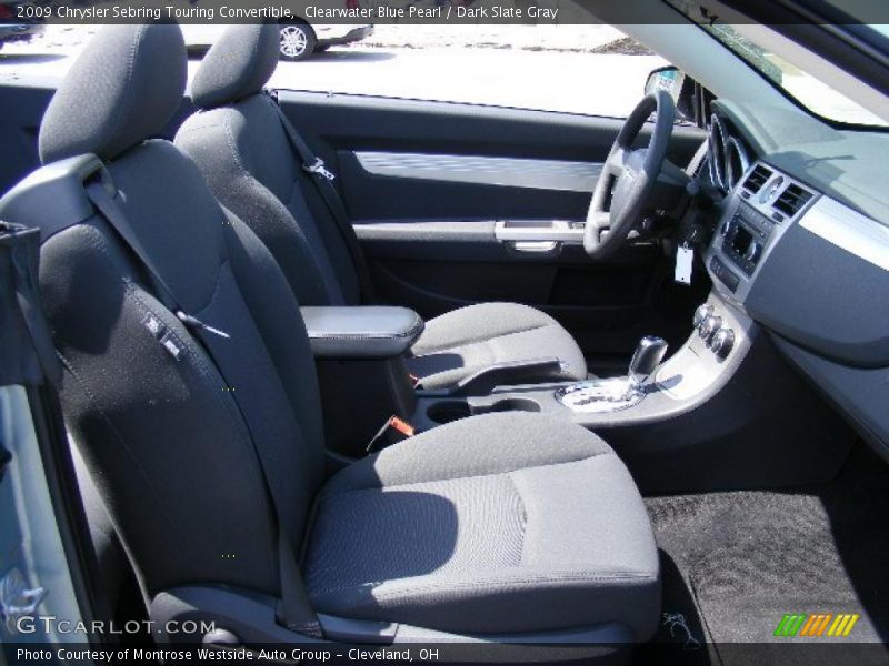 Clearwater Blue Pearl / Dark Slate Gray 2009 Chrysler Sebring Touring Convertible