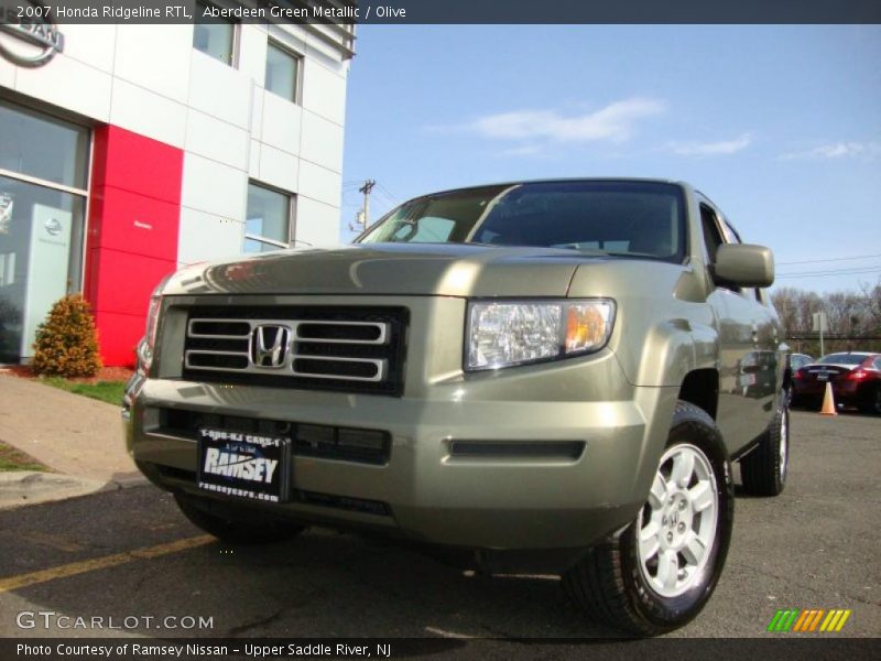 Aberdeen Green Metallic / Olive 2007 Honda Ridgeline RTL