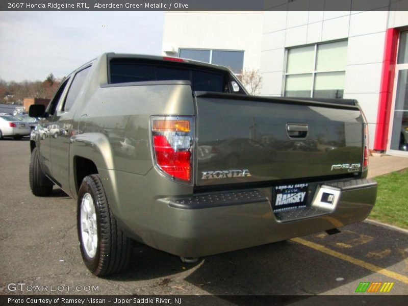 Aberdeen Green Metallic / Olive 2007 Honda Ridgeline RTL