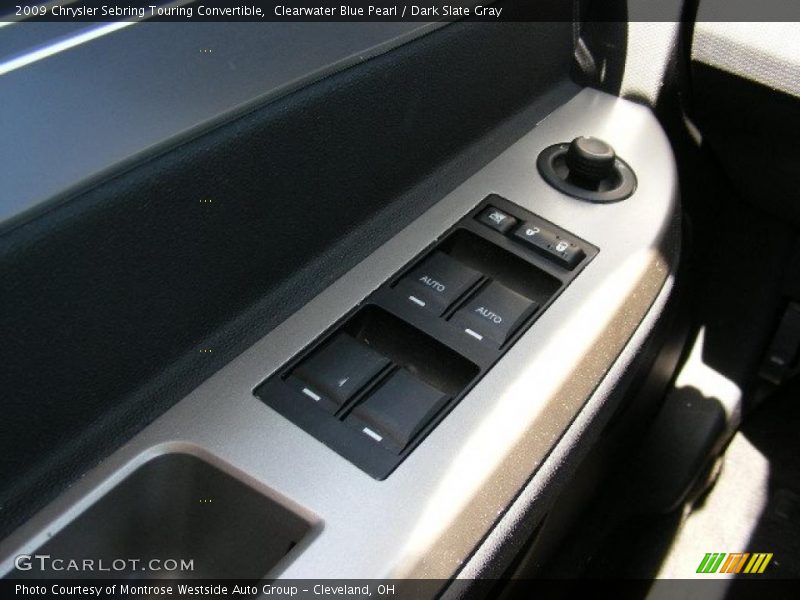 Clearwater Blue Pearl / Dark Slate Gray 2009 Chrysler Sebring Touring Convertible