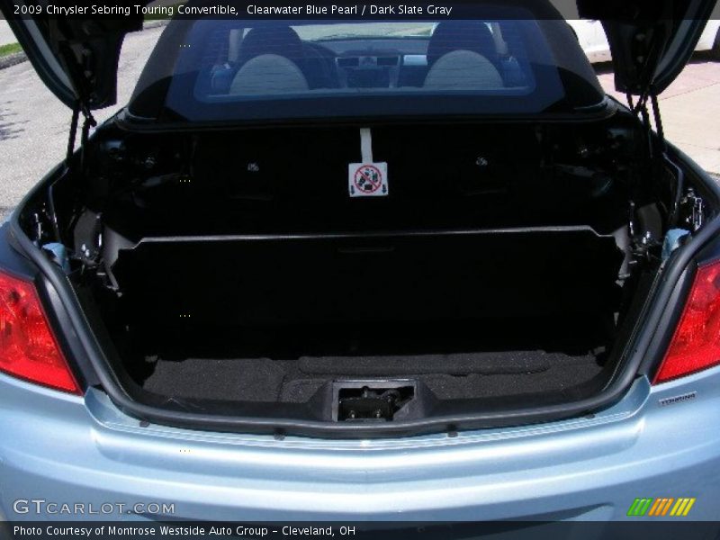 Clearwater Blue Pearl / Dark Slate Gray 2009 Chrysler Sebring Touring Convertible