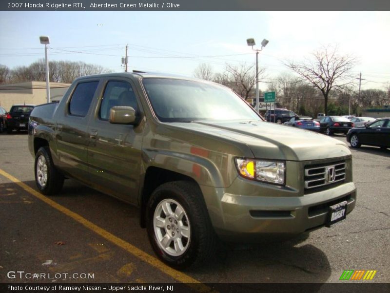 Aberdeen Green Metallic / Olive 2007 Honda Ridgeline RTL