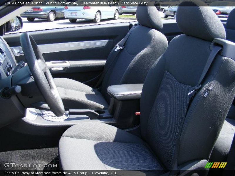 Clearwater Blue Pearl / Dark Slate Gray 2009 Chrysler Sebring Touring Convertible