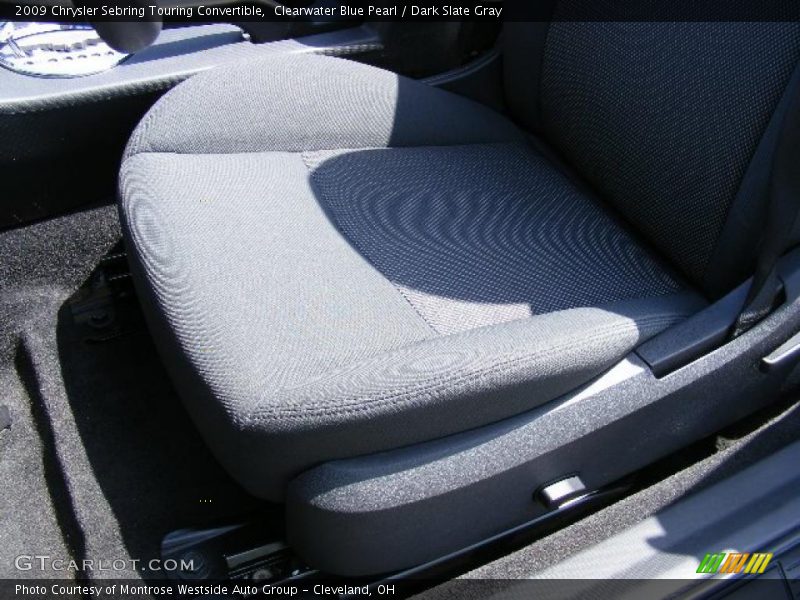 Clearwater Blue Pearl / Dark Slate Gray 2009 Chrysler Sebring Touring Convertible