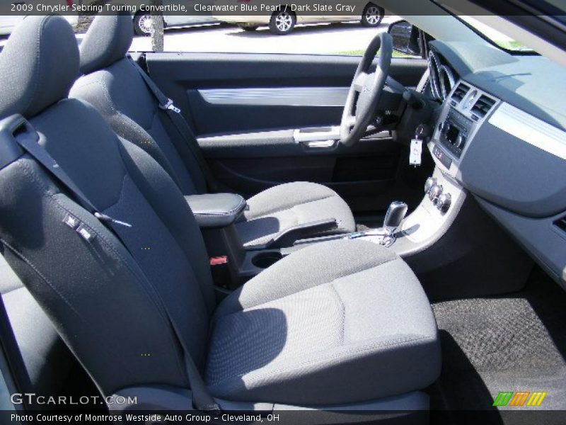 Clearwater Blue Pearl / Dark Slate Gray 2009 Chrysler Sebring Touring Convertible