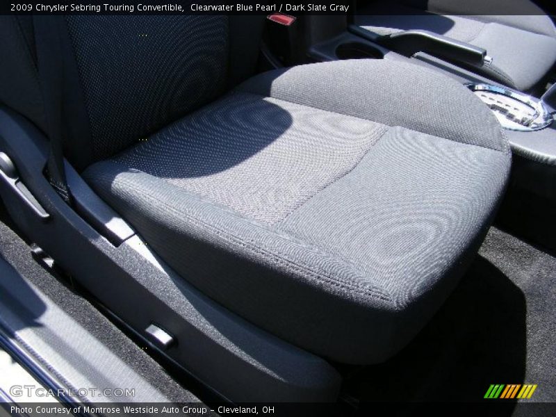 Clearwater Blue Pearl / Dark Slate Gray 2009 Chrysler Sebring Touring Convertible