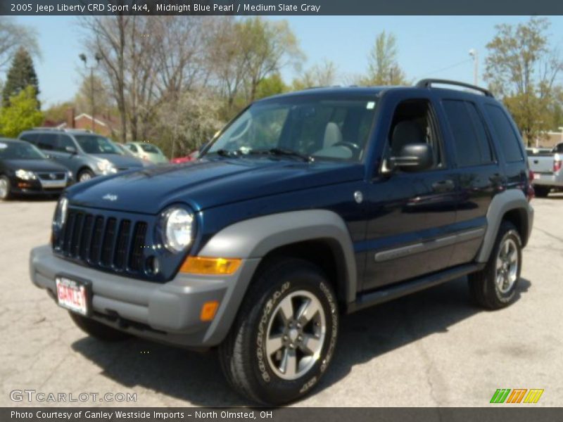 Midnight Blue Pearl / Medium Slate Gray 2005 Jeep Liberty CRD Sport 4x4
