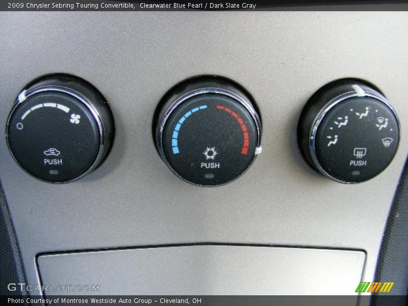 Clearwater Blue Pearl / Dark Slate Gray 2009 Chrysler Sebring Touring Convertible