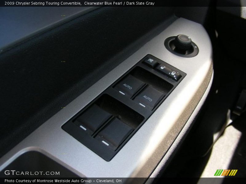 Clearwater Blue Pearl / Dark Slate Gray 2009 Chrysler Sebring Touring Convertible