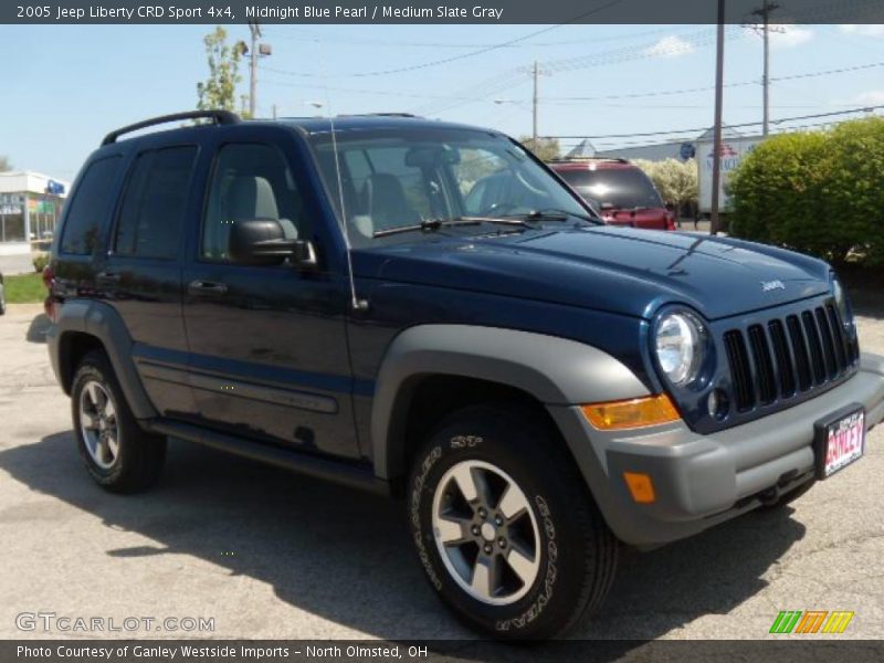 Midnight Blue Pearl / Medium Slate Gray 2005 Jeep Liberty CRD Sport 4x4