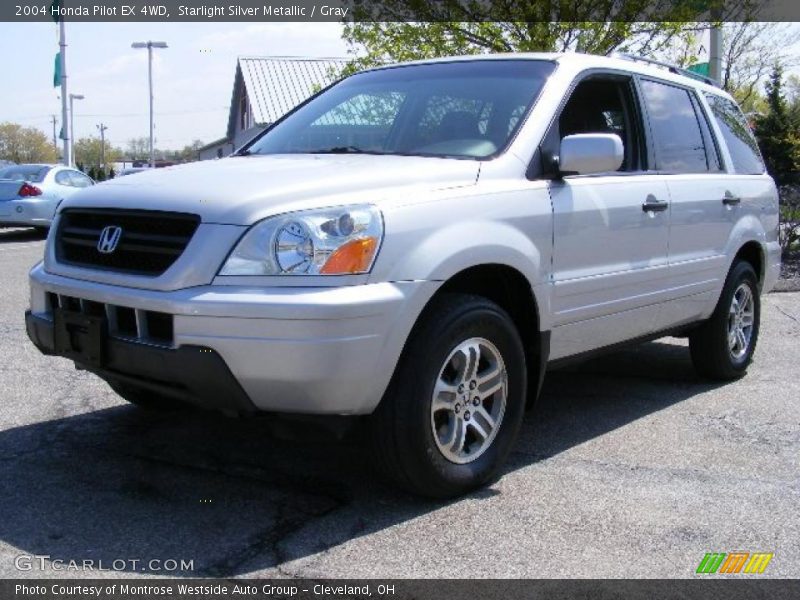 Starlight Silver Metallic / Gray 2004 Honda Pilot EX 4WD