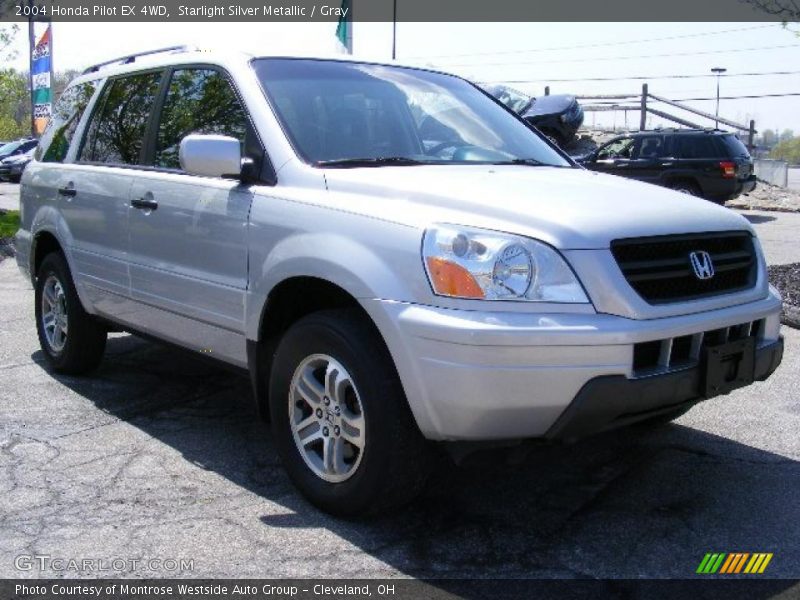 Starlight Silver Metallic / Gray 2004 Honda Pilot EX 4WD