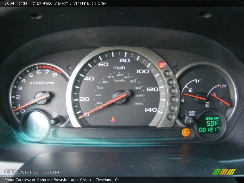 Starlight Silver Metallic / Gray 2004 Honda Pilot EX 4WD