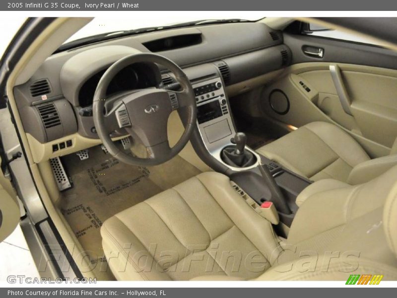 Ivory Pearl / Wheat 2005 Infiniti G 35 Coupe