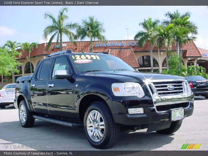 Black / Dark Charcoal 2008 Ford Explorer Sport Trac Limited