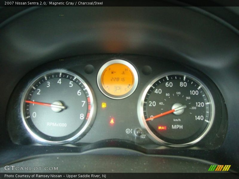 Magnetic Gray / Charcoal/Steel 2007 Nissan Sentra 2.0