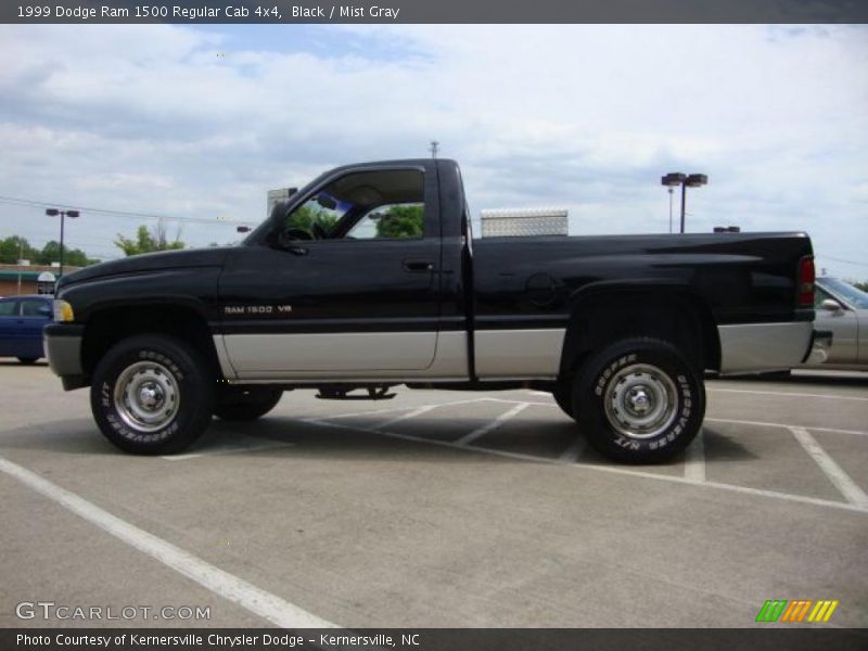 Black / Mist Gray 1999 Dodge Ram 1500 Regular Cab 4x4