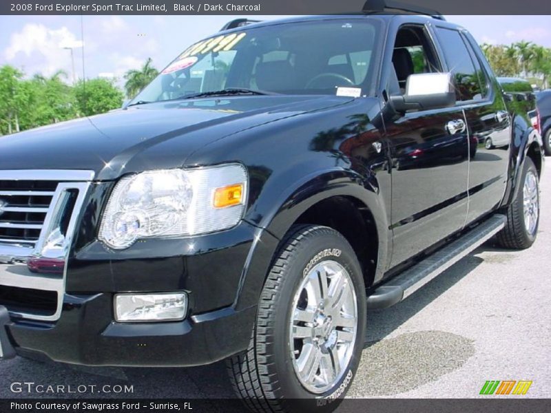Black / Dark Charcoal 2008 Ford Explorer Sport Trac Limited