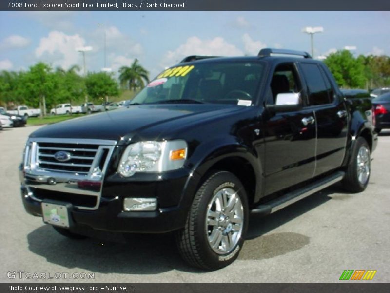 Black / Dark Charcoal 2008 Ford Explorer Sport Trac Limited