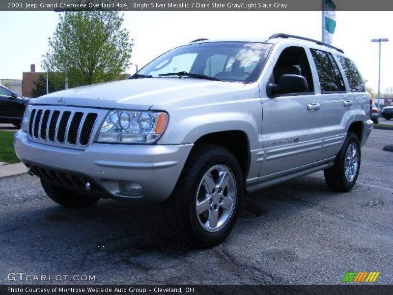 Bright Silver Metallic / Dark Slate Gray/Light Slate Gray 2003 Jeep Grand Cherokee Overland 4x4