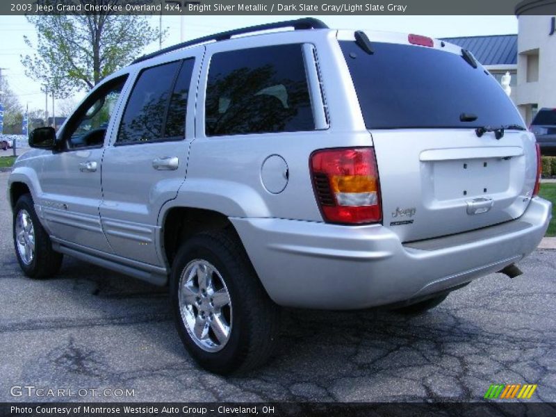 Bright Silver Metallic / Dark Slate Gray/Light Slate Gray 2003 Jeep Grand Cherokee Overland 4x4