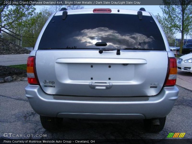 Bright Silver Metallic / Dark Slate Gray/Light Slate Gray 2003 Jeep Grand Cherokee Overland 4x4