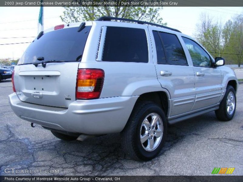 Bright Silver Metallic / Dark Slate Gray/Light Slate Gray 2003 Jeep Grand Cherokee Overland 4x4
