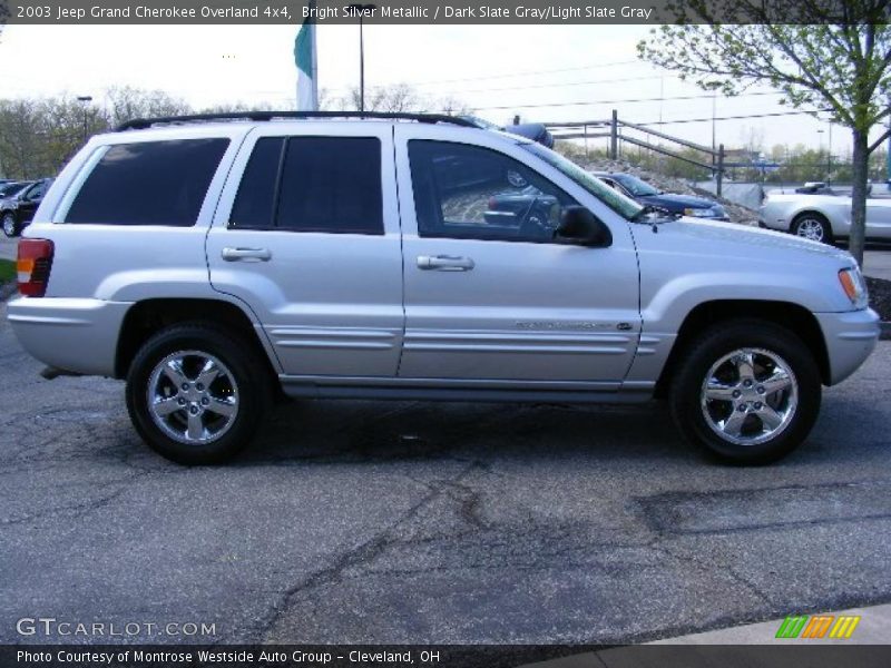 Bright Silver Metallic / Dark Slate Gray/Light Slate Gray 2003 Jeep Grand Cherokee Overland 4x4