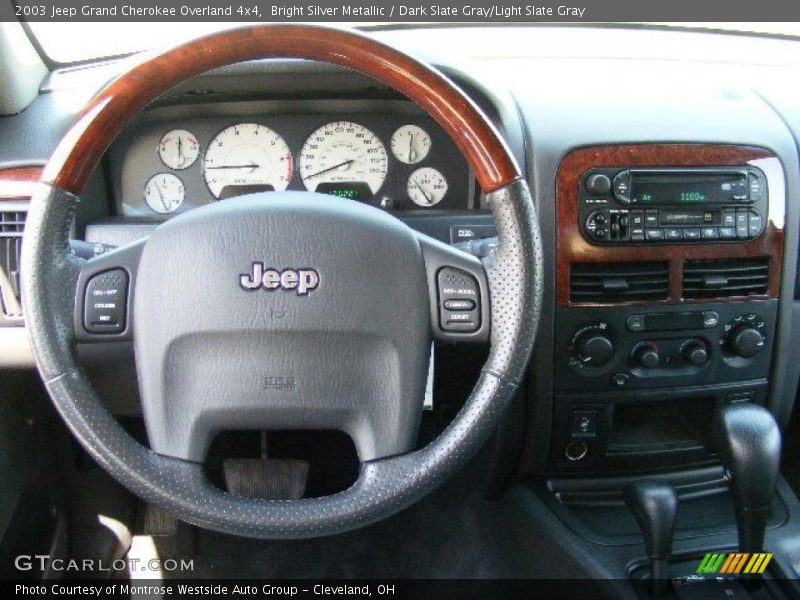 Bright Silver Metallic / Dark Slate Gray/Light Slate Gray 2003 Jeep Grand Cherokee Overland 4x4