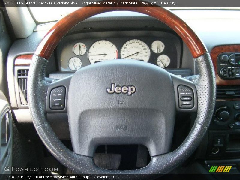 Bright Silver Metallic / Dark Slate Gray/Light Slate Gray 2003 Jeep Grand Cherokee Overland 4x4