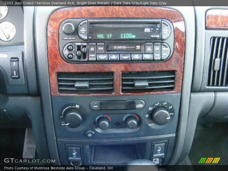 Bright Silver Metallic / Dark Slate Gray/Light Slate Gray 2003 Jeep Grand Cherokee Overland 4x4